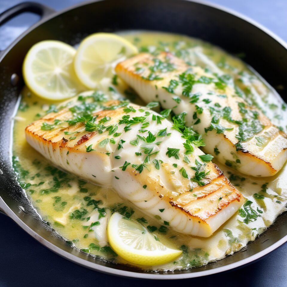 Pan-Seared Local Fish with Herb-Butter