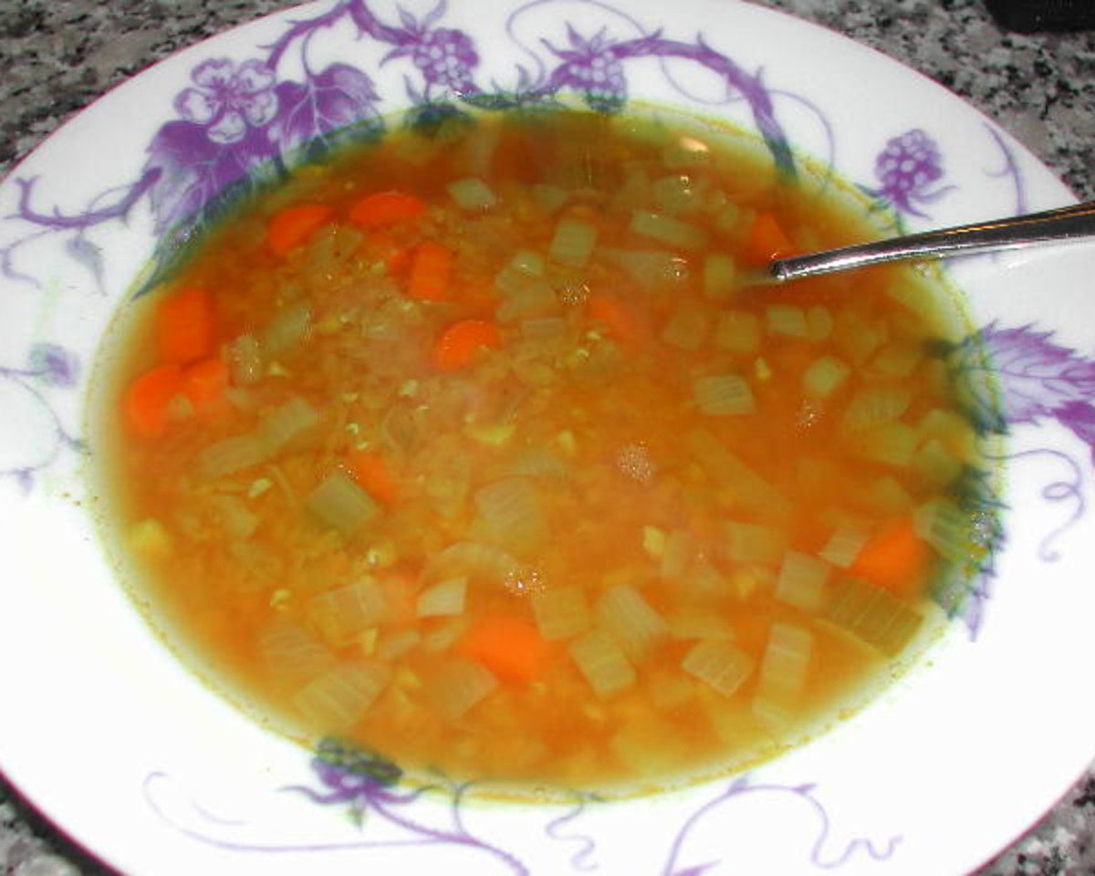 Golden Turmeric Lentil Soup