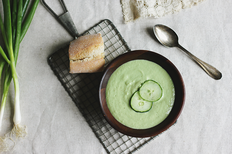 Bright Cucumber-Mint Gazpacho