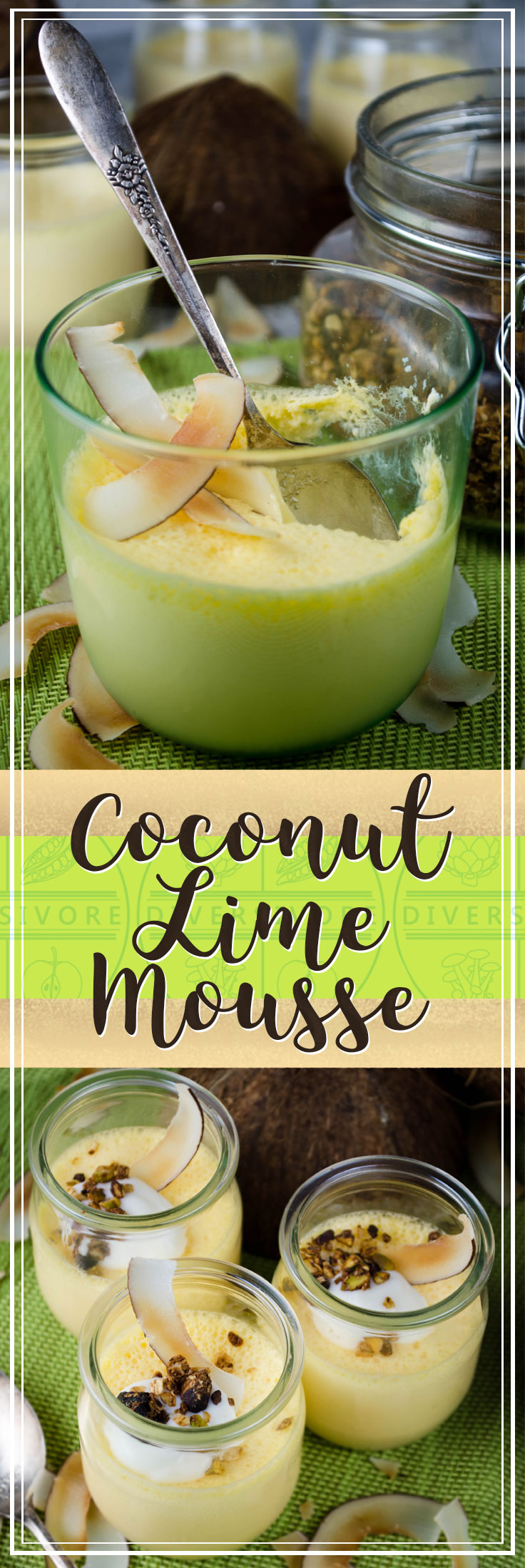 Chilled Coconut-Lime Mousse with Lime Zest