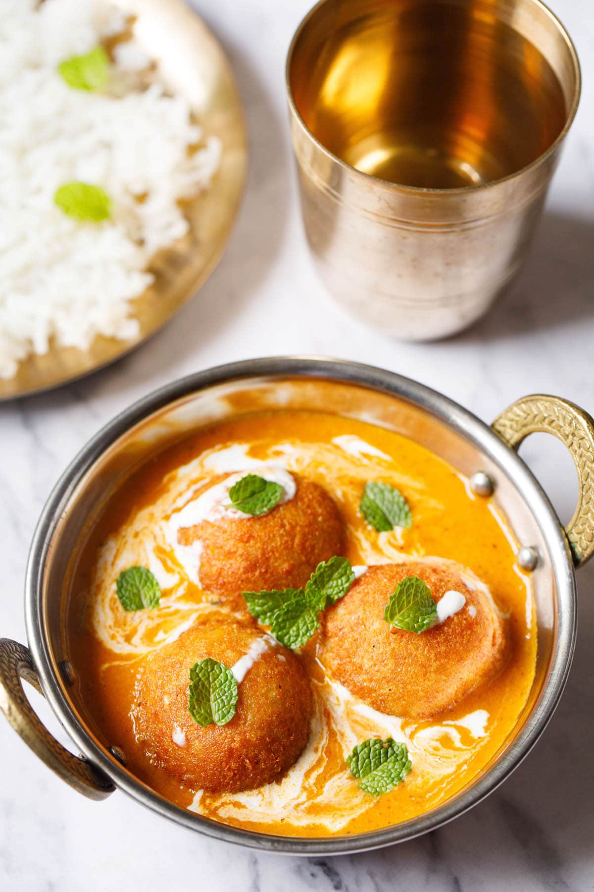 Saffron-Spiced Paneer Kofta with Almond Yogurt