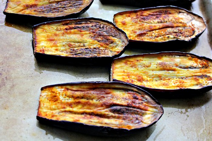 Layered Herb-Roasted Eggplant with Lemon Zest