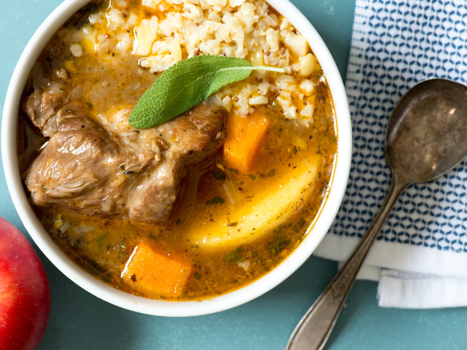 Cinnamon-Spiced Apple and Pork Stew