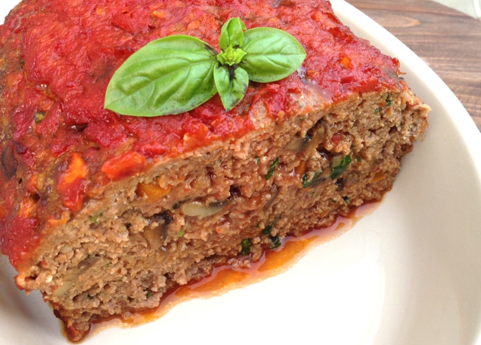 Herb-Infused Beef and Mushroom Meatloaf