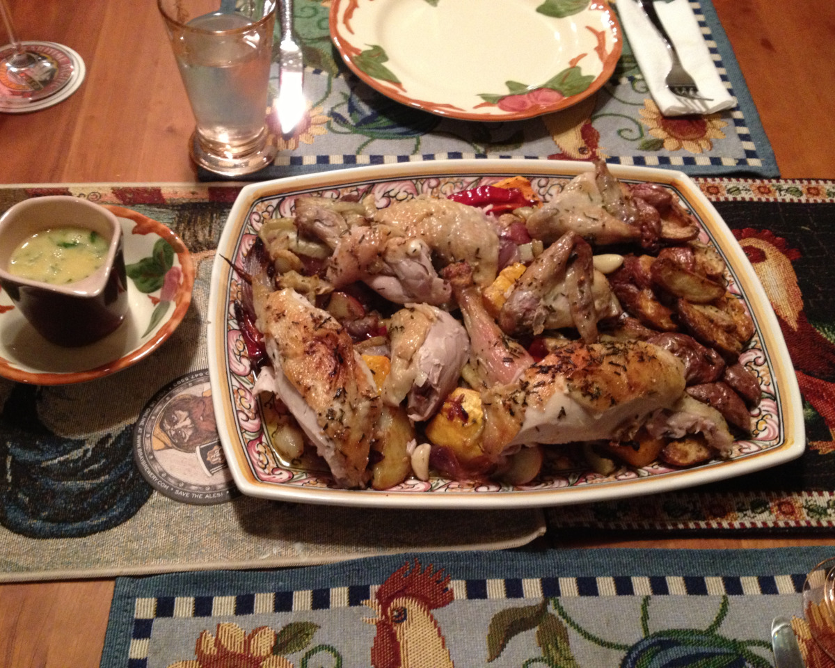 Rosemary-Garlic Chicken with Root Vegetables