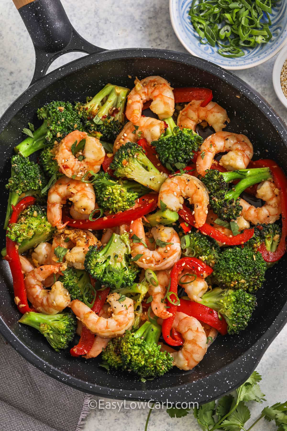 Sautéed Shrimp with Lemon-Garlic Broccoli