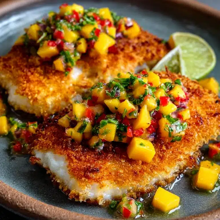 Coconut-Crusted Fish with Tamarind Glaze