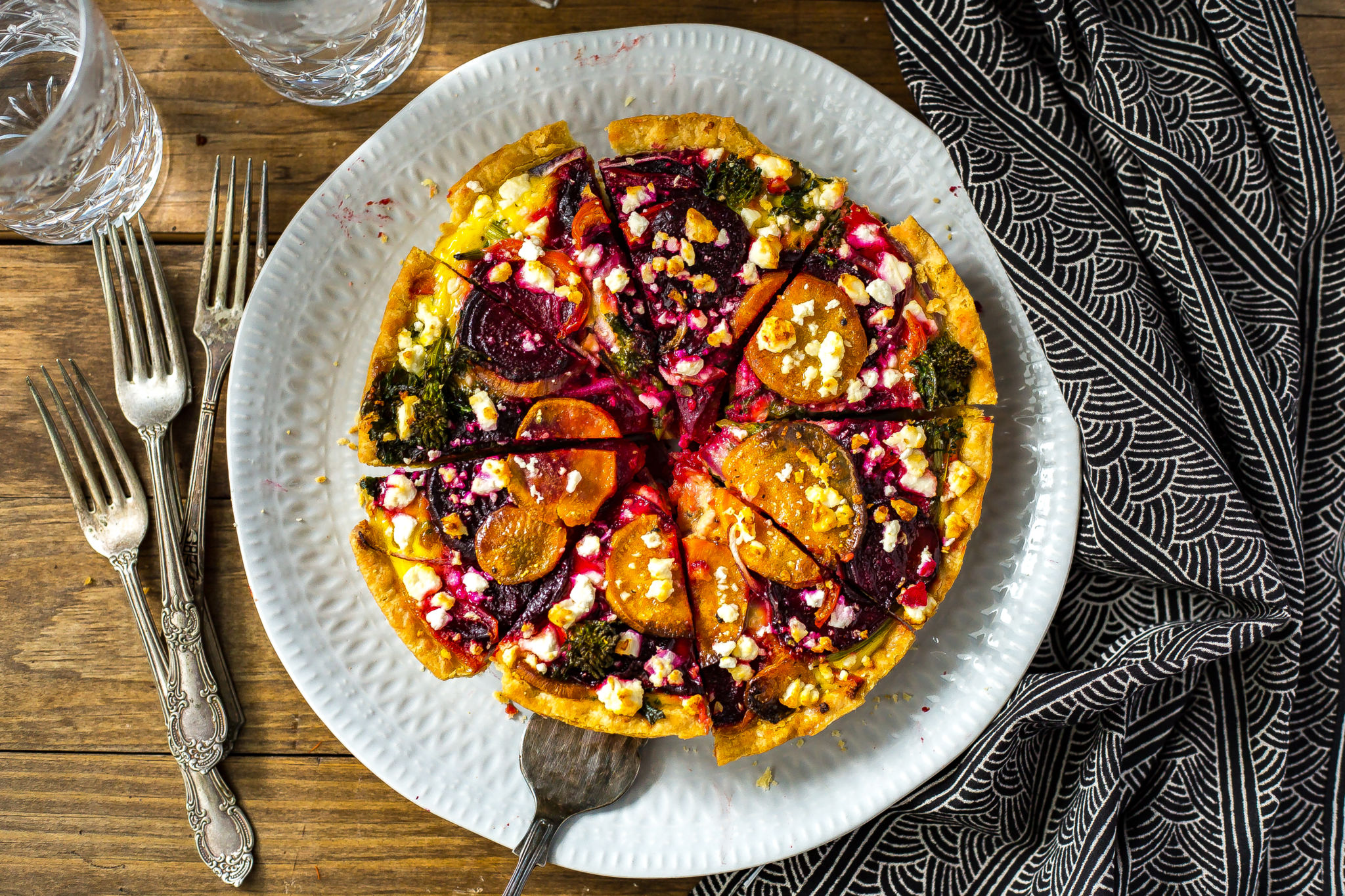 Layered Root Vegetable Tart