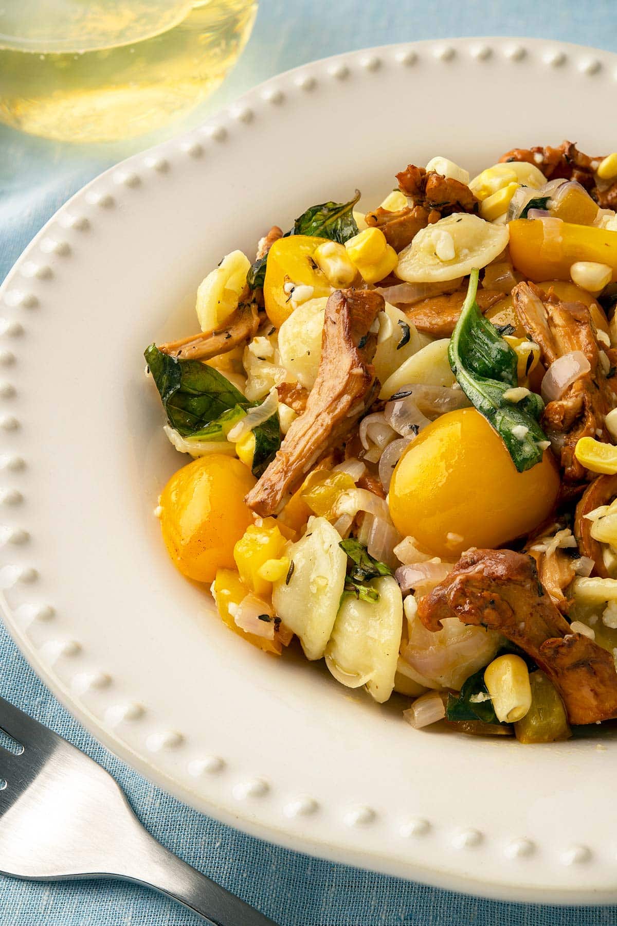 Sautéed Chanterelle and Thyme Pasta
