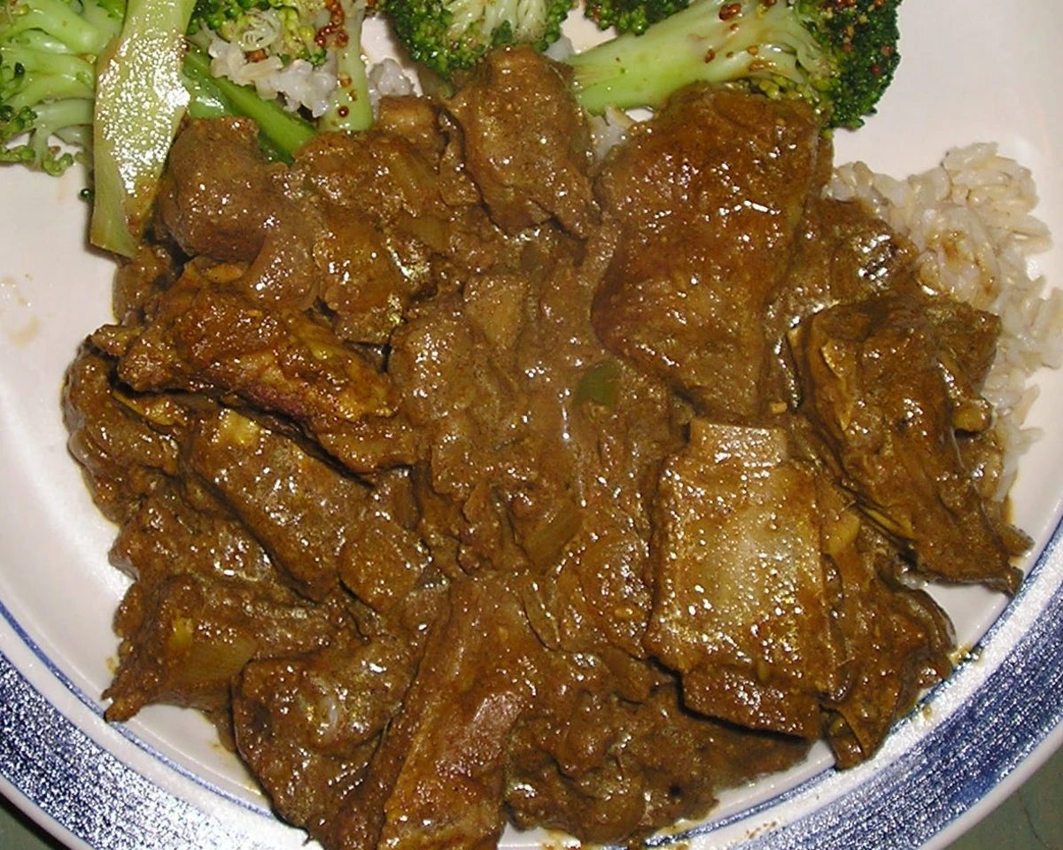 Apricot-Almond Lamb Curry