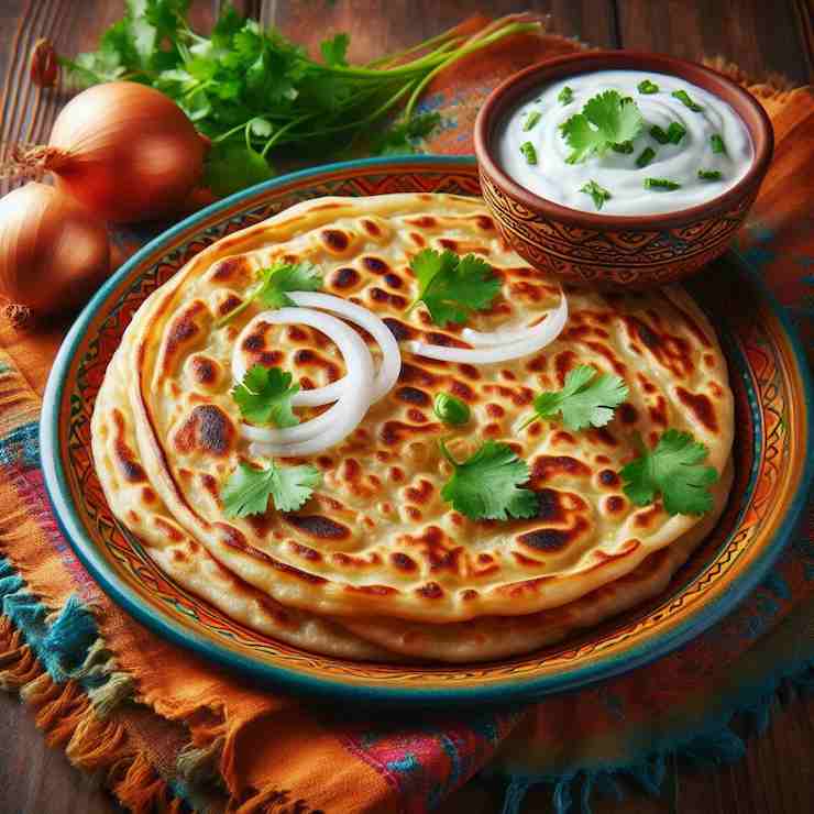 Saffron Onion Cumin Paratha