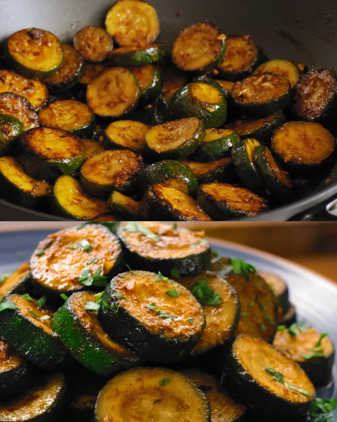 Roasted Garlic-Infused Zucchini Medallions