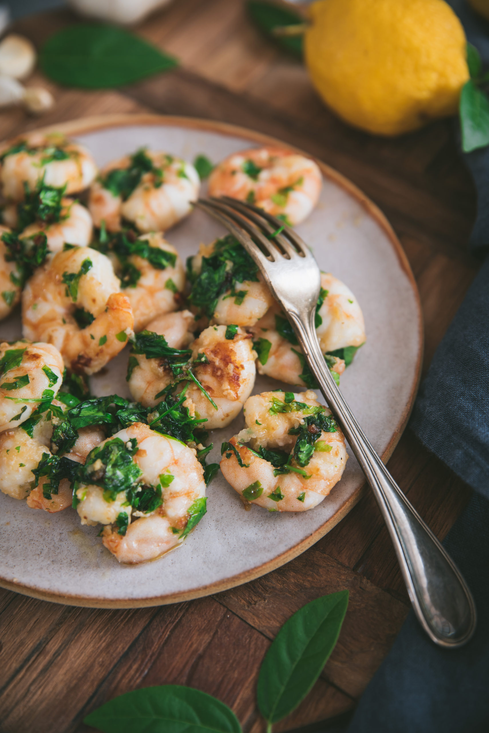 Garlic-Parsley Shrimp with Lemon Zest