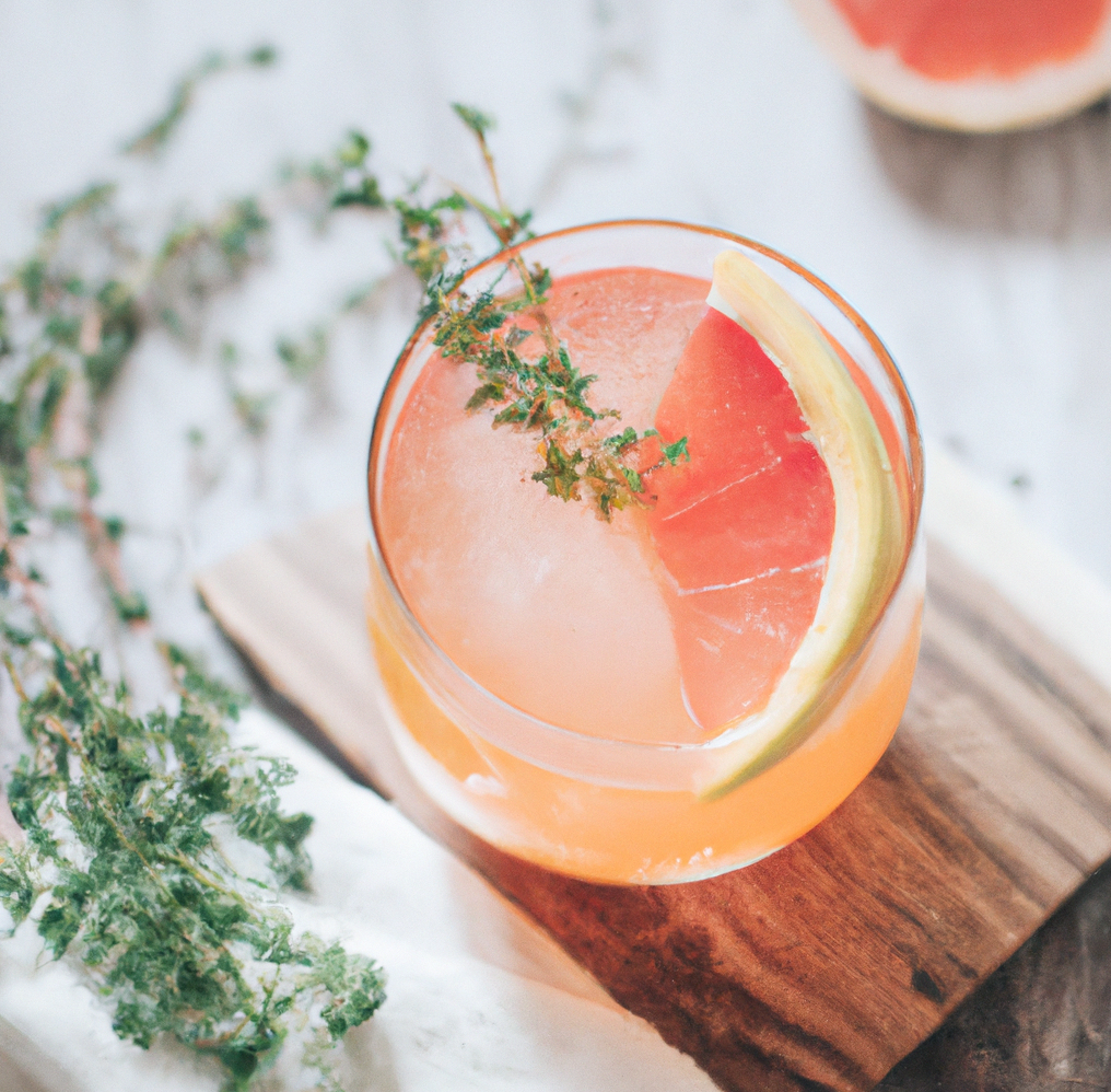 Grapefruit Thyme Soda Spritz