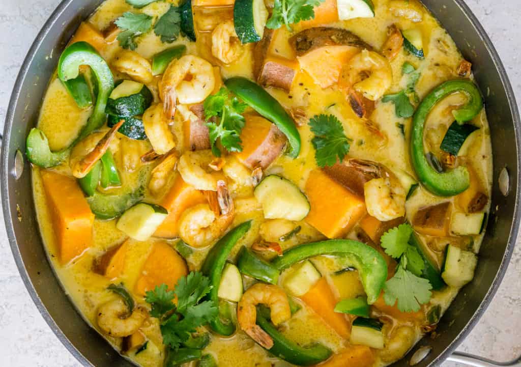 Coconut-Curry Shrimp and Sweet Potato Chowder