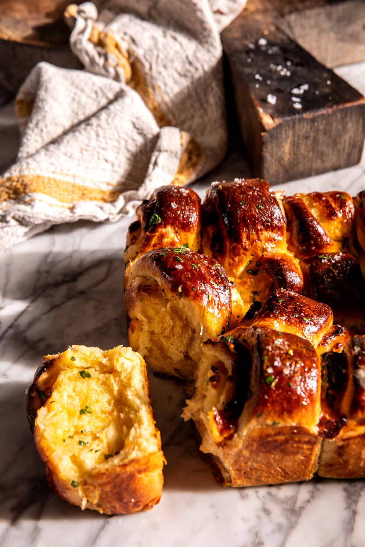 Savory Cheddar Herb Brioche Ring