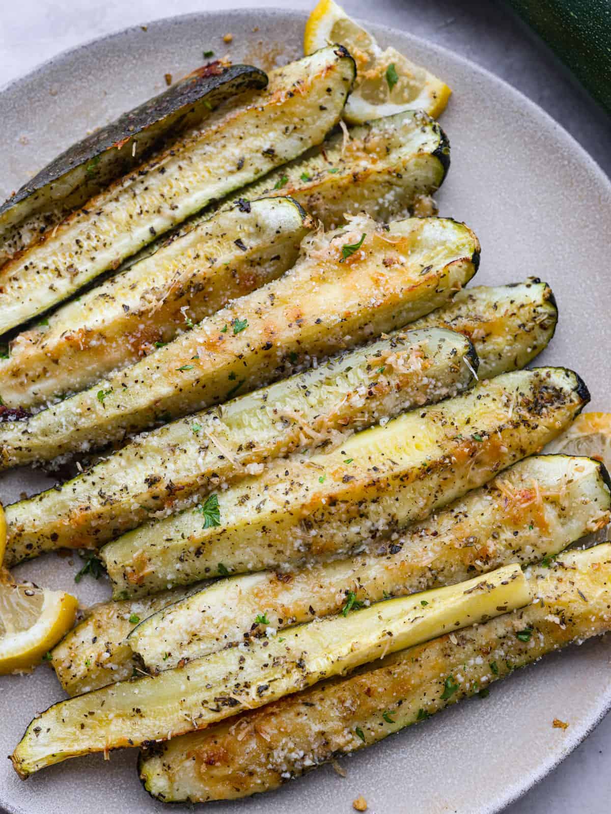 Sautéed Garlic Zucchini Ribbons with Parmesan