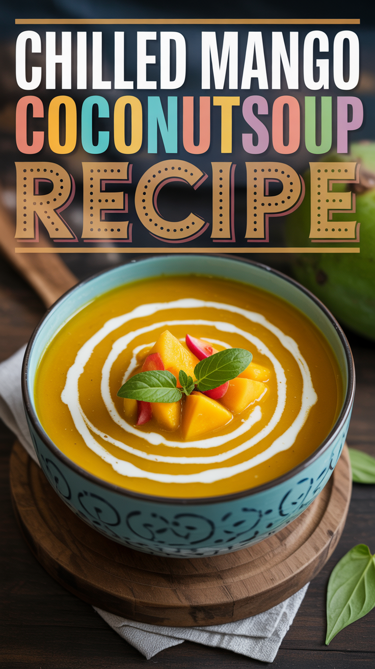 Chilled Mango and Coconut Soup with Lime