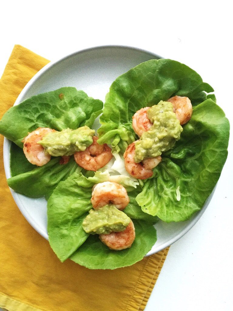 Crispy Lemon-Garlic Shrimp Tacos
