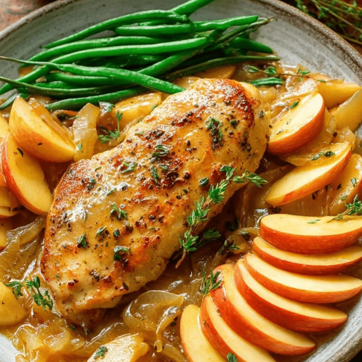 Cinnamon-Spiced Apple and Chicken Skillet