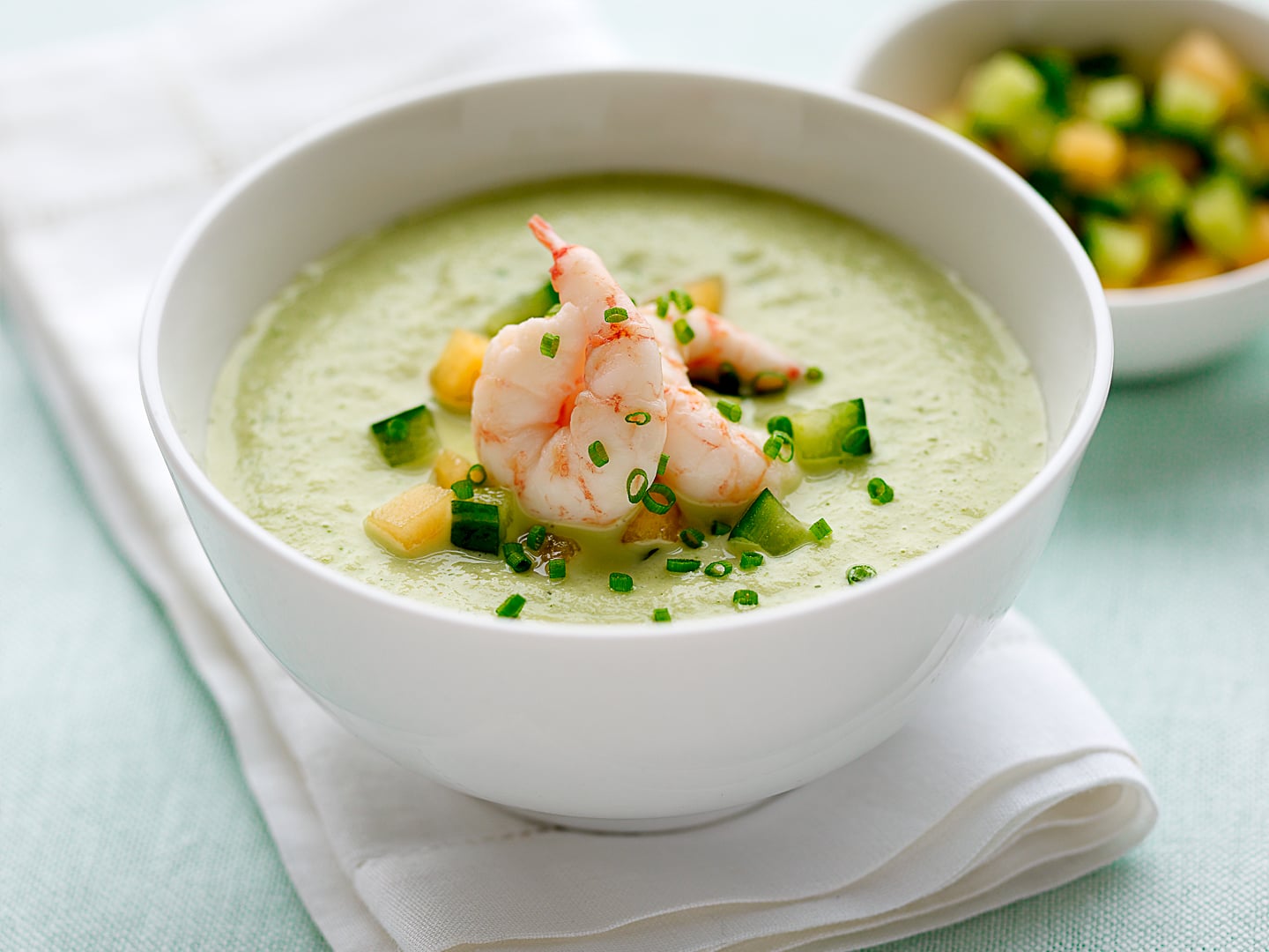 Cucumber-Melon Gazpacho with Dill