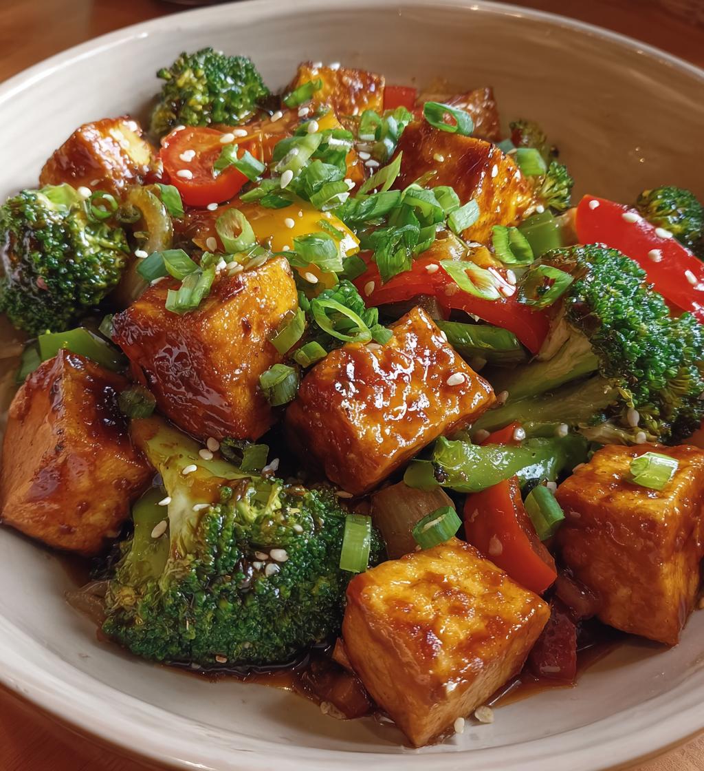 Soy-Ginger Stir-Fried Vegetables with Tofu