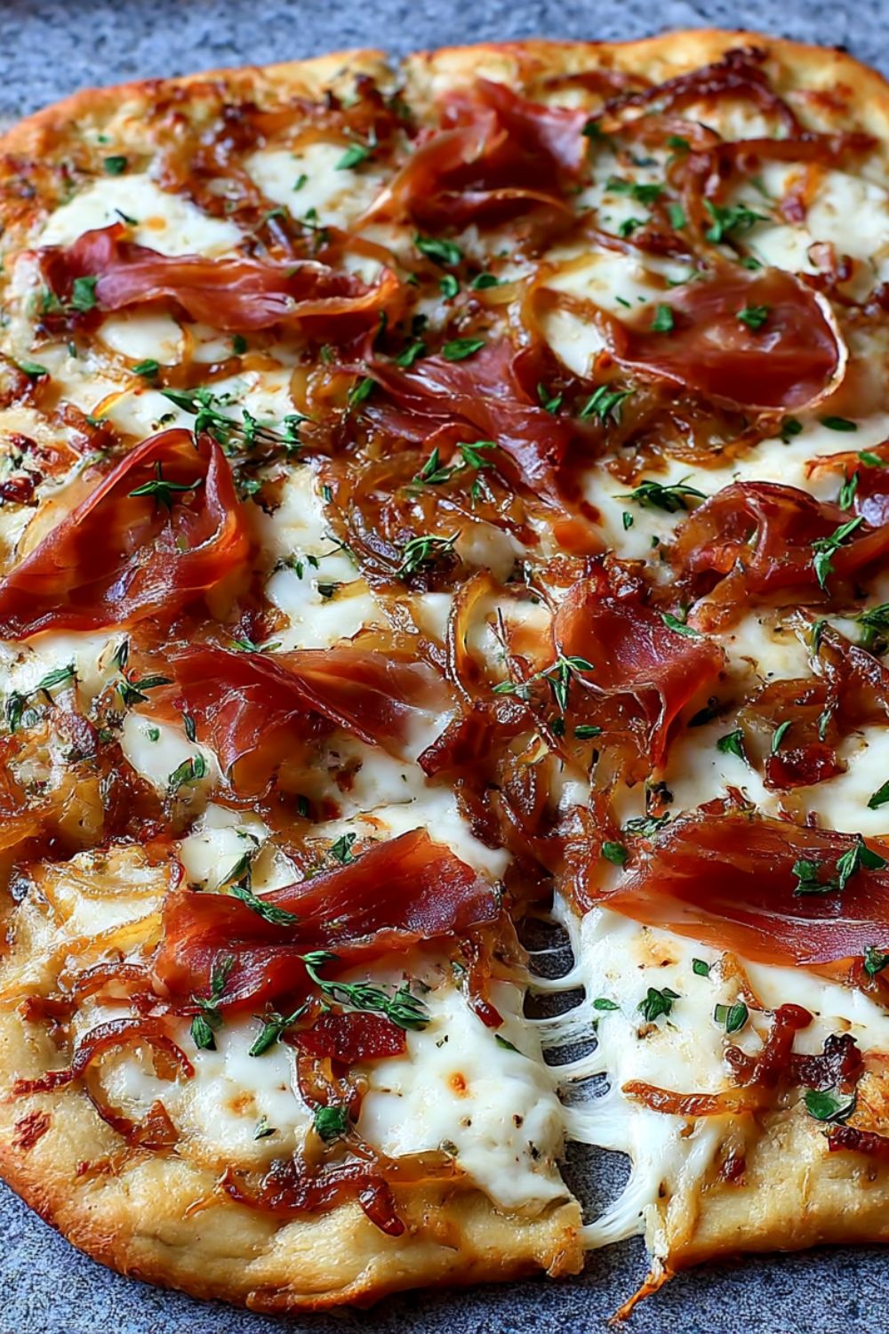 Thick-Crust Pork Shoulder Pizza with Caramelized Onions