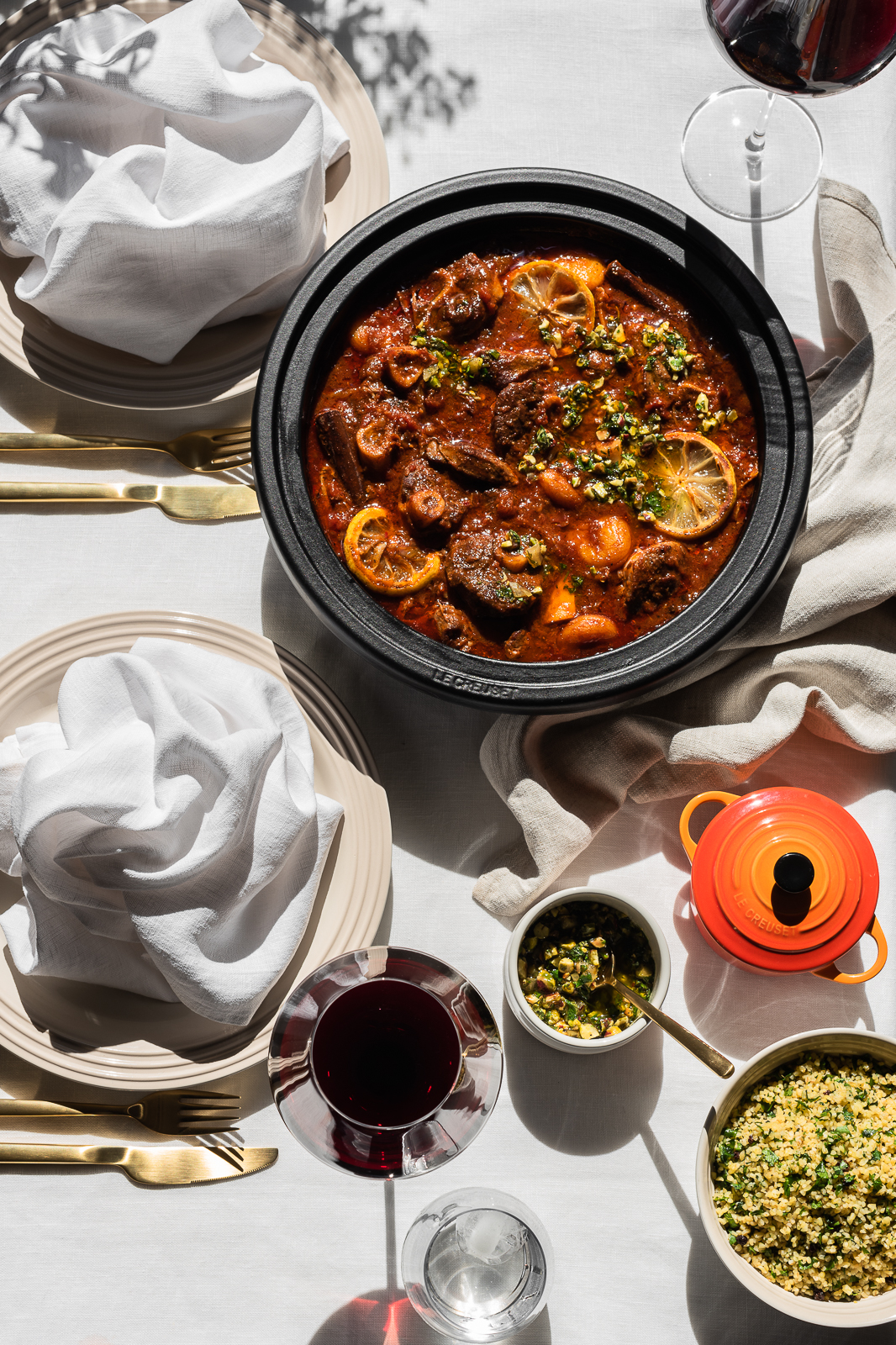 Harissa-Spiced Lamb Tagine with Apricots
