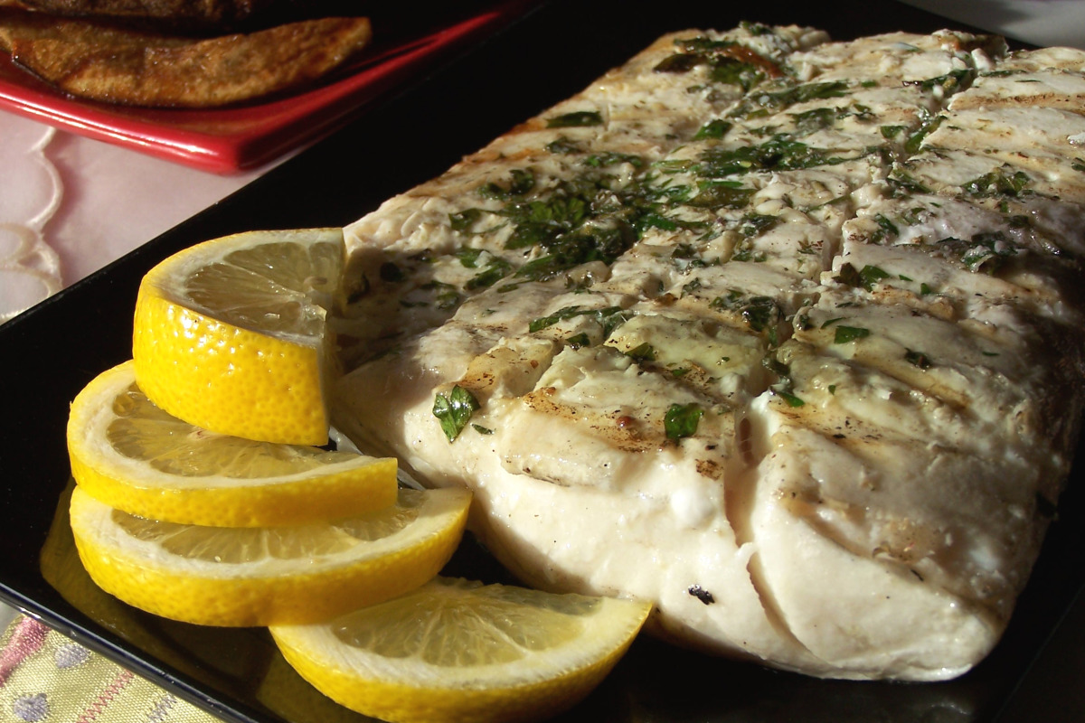 Grilled Halibut with Dill and Fennel