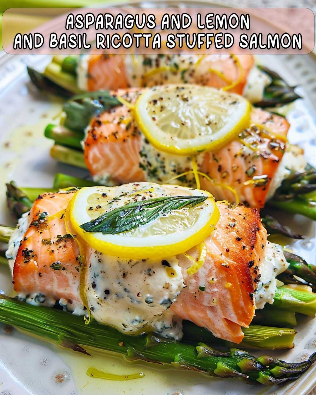 Pan-Seared Salmon with Lemon-Basil Sauce and Asparagus