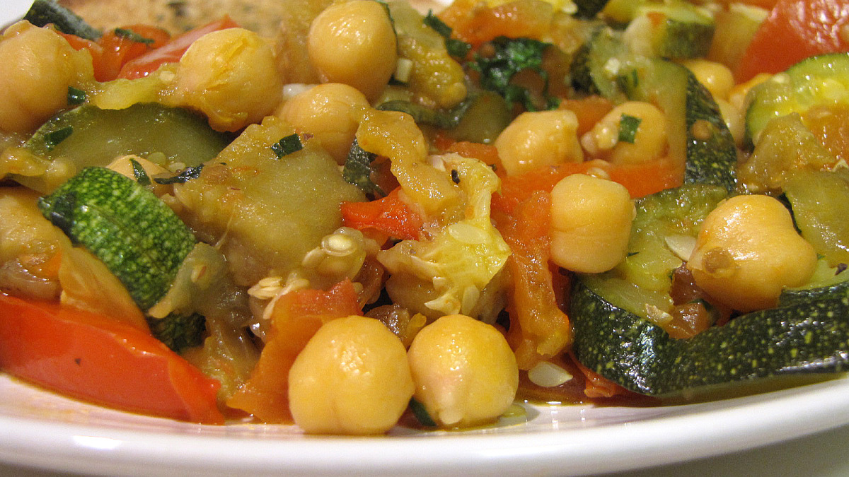 Chickpea and Tomato Ratatouille