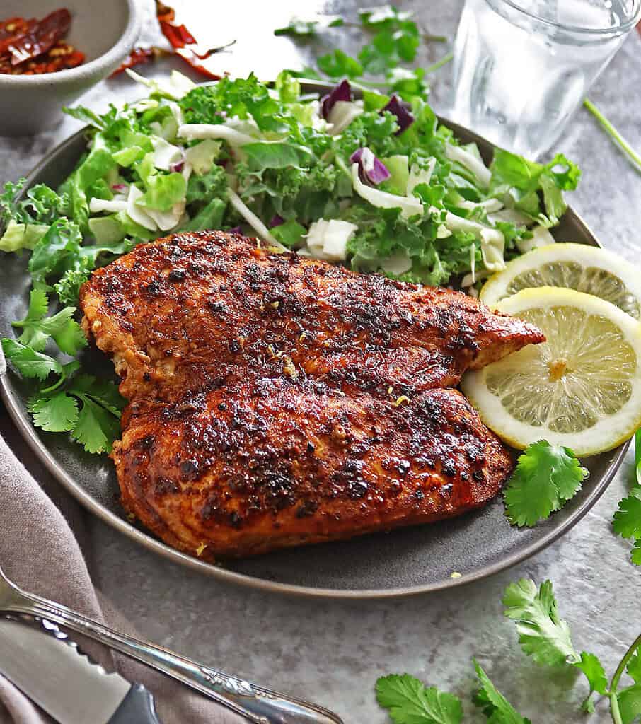 Harissa-Rubbed Chicken with Lemon and Fennel