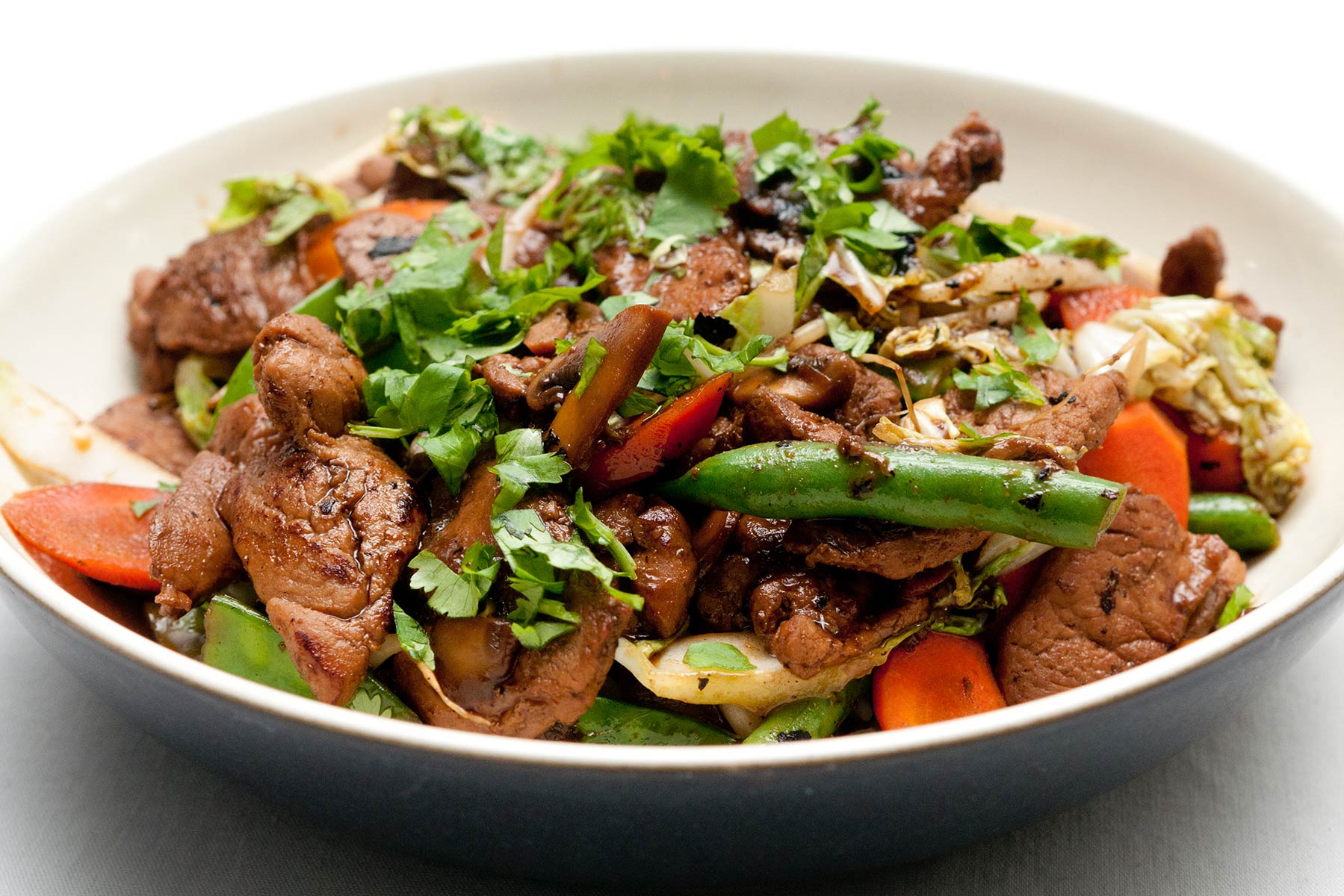 Stir-Fried Pork with Lemongrass and Kaffir Lime Leaves