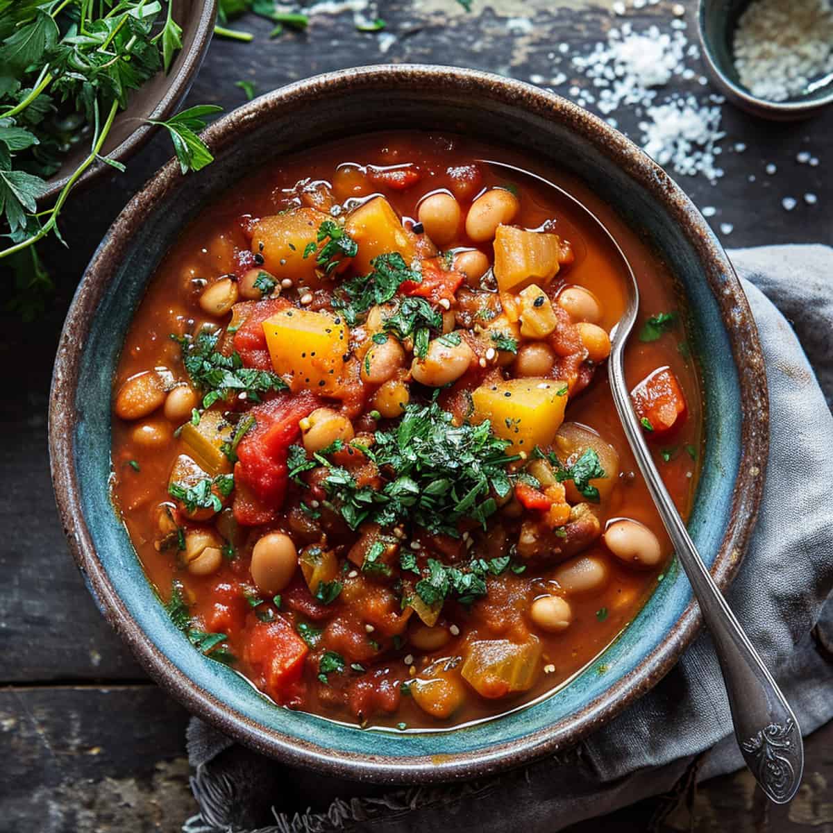 One-Pot Bean and Vegetable Stew