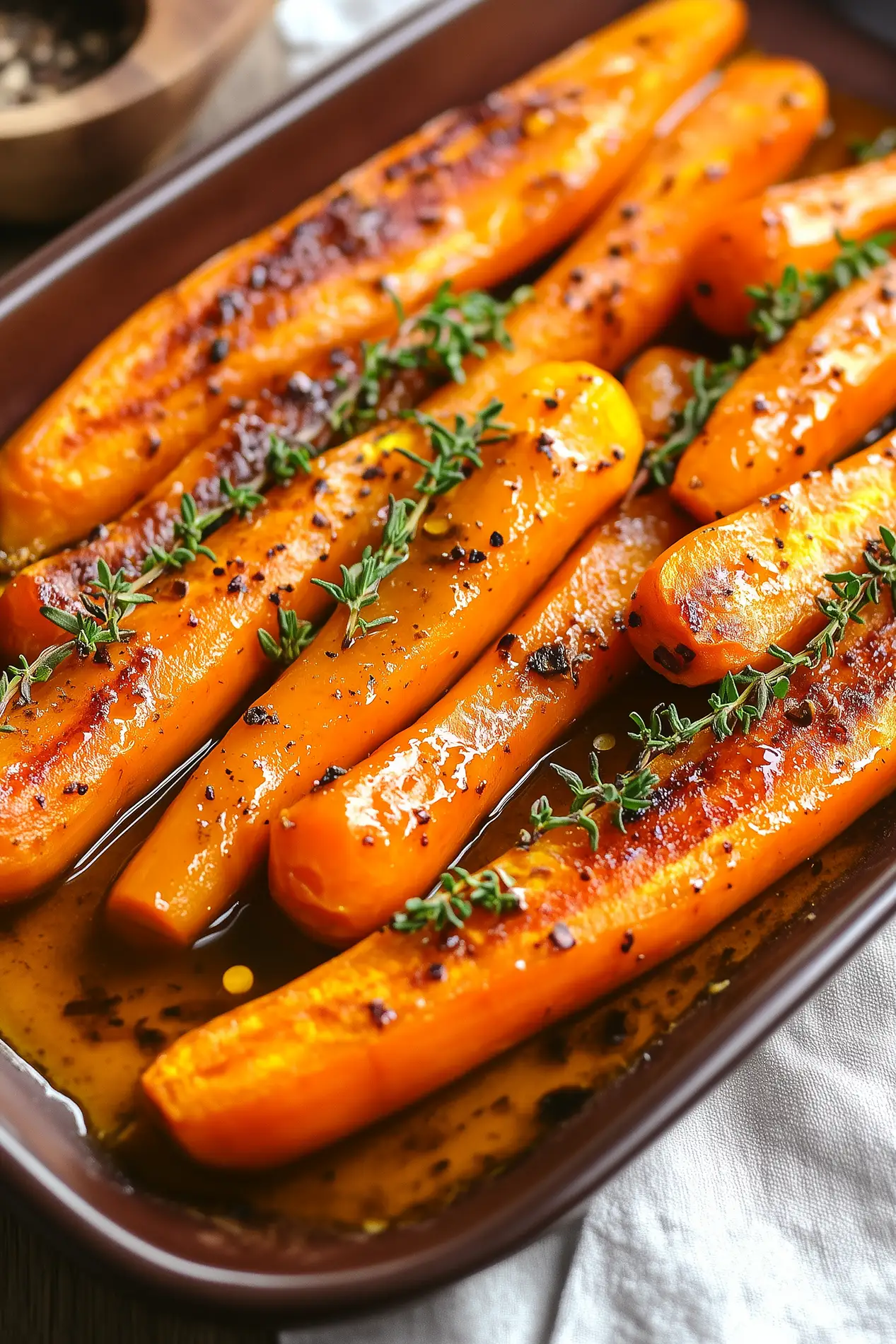 Smoked Maple-Glazed Carrots with Thyme