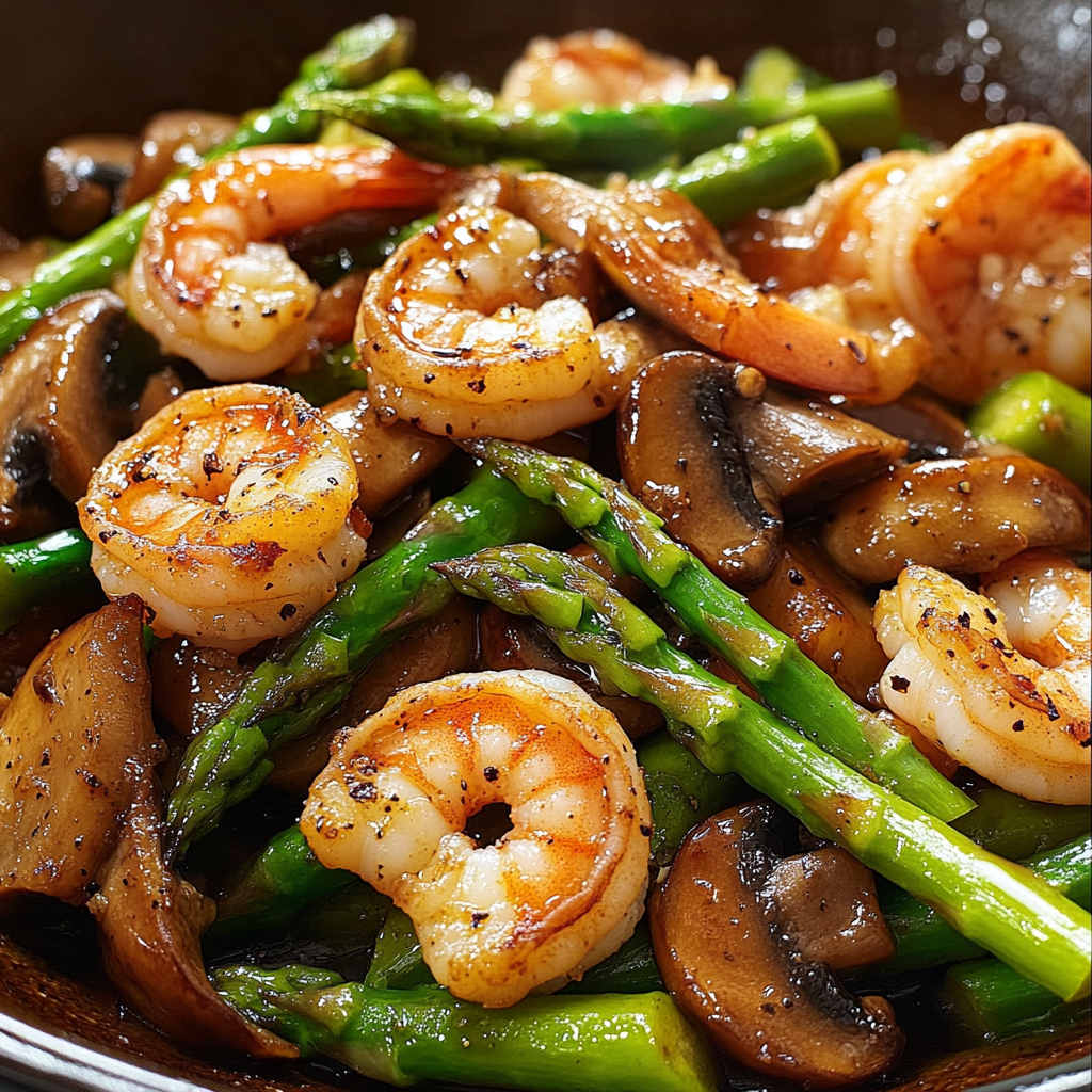 Stir-Fried Shrimp with Asparagus