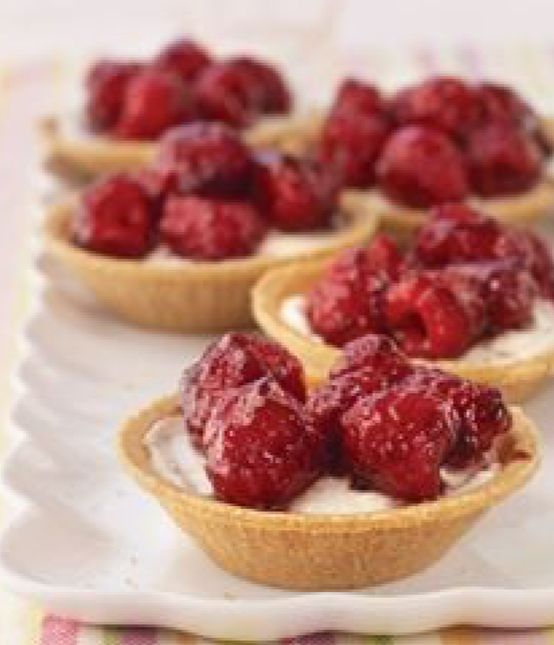 Raspberry and Cream Cheese Tart