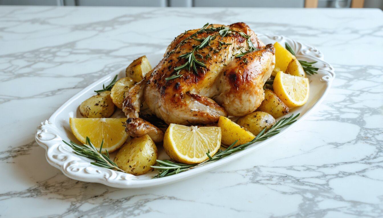 Sheet Pan Roasted Lemon-Dill Chicken with Potatoes