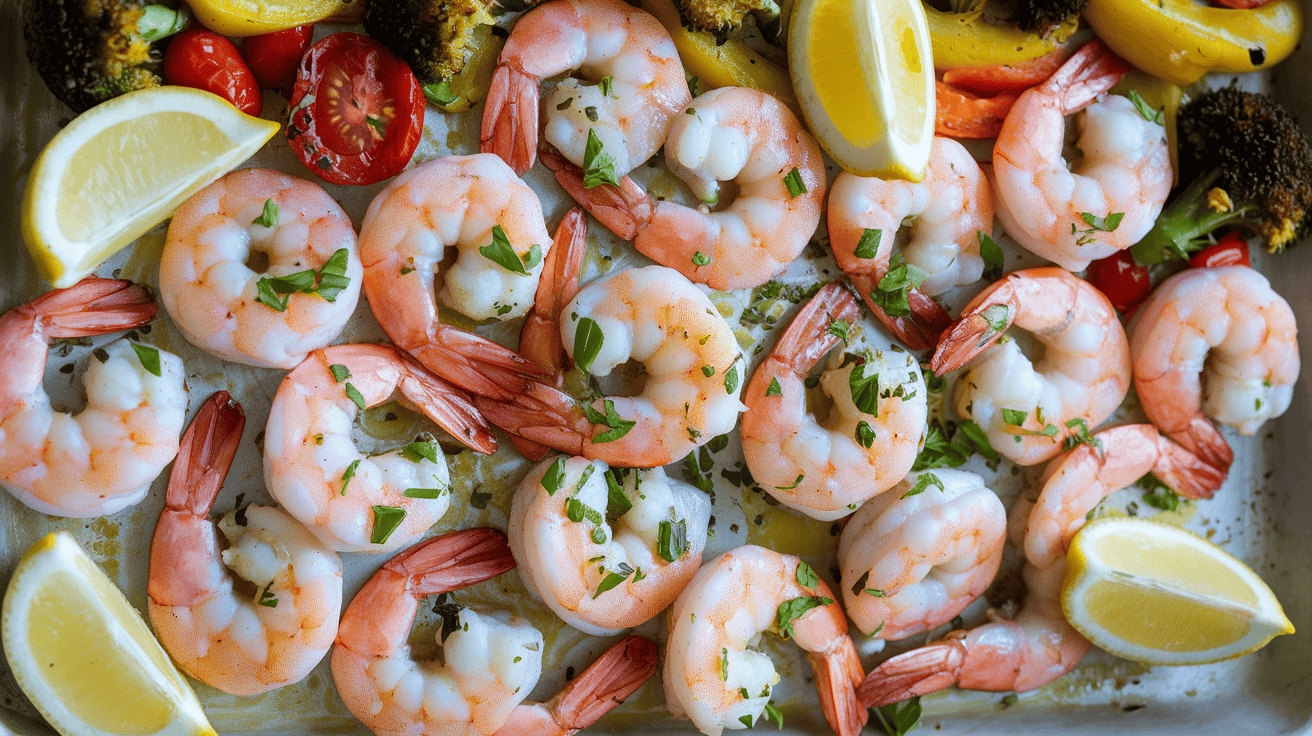 Lemon-Garlic Sheet Pan Shrimp