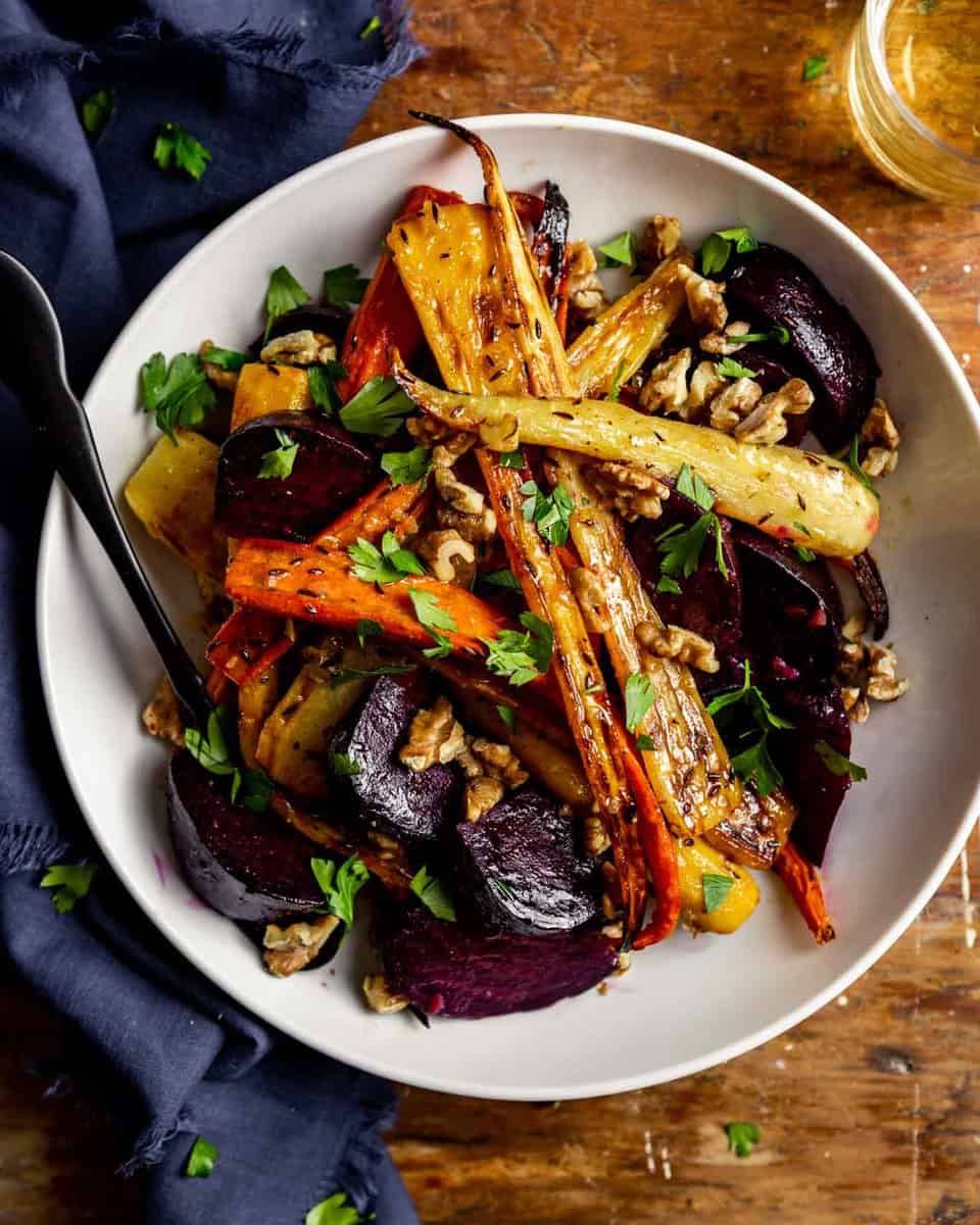 Cumin-Roasted Carrots and Beets