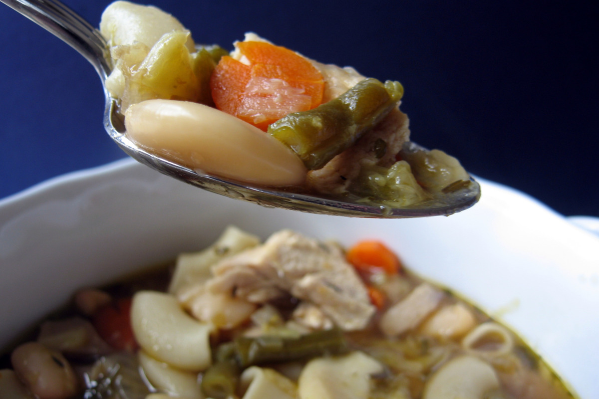 Turkish-Style Turkey and Vegetable Soup