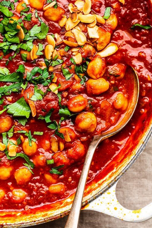 Harissa-Spiced Chickpea Stew with Lemon and Cilantro