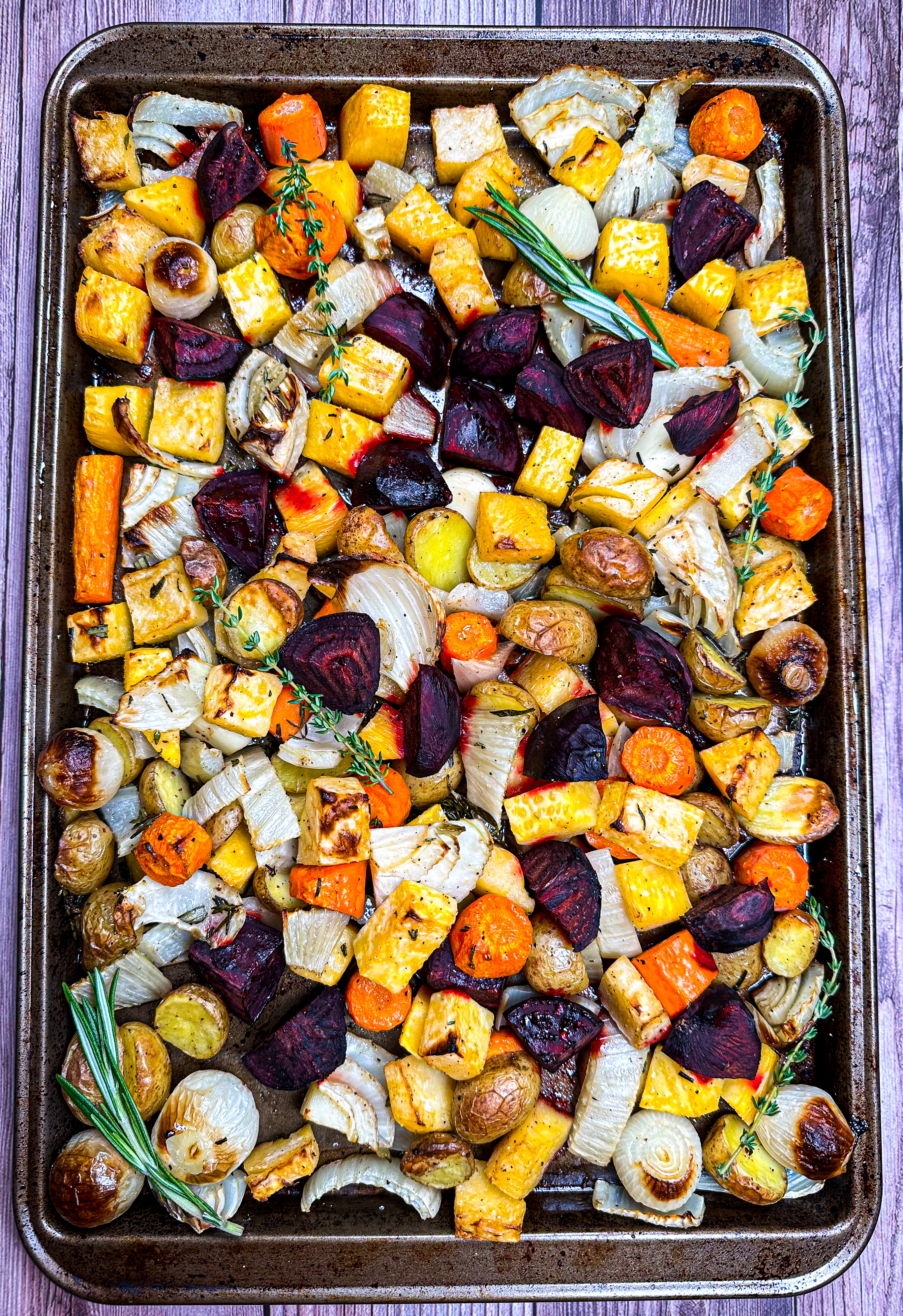 Concentrated Herb-Roasted Root Vegetables