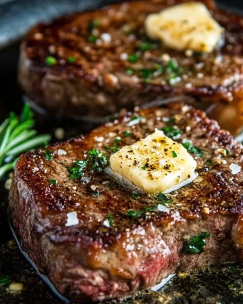 Pan-Seared Beef Steak with Garlic and Butter