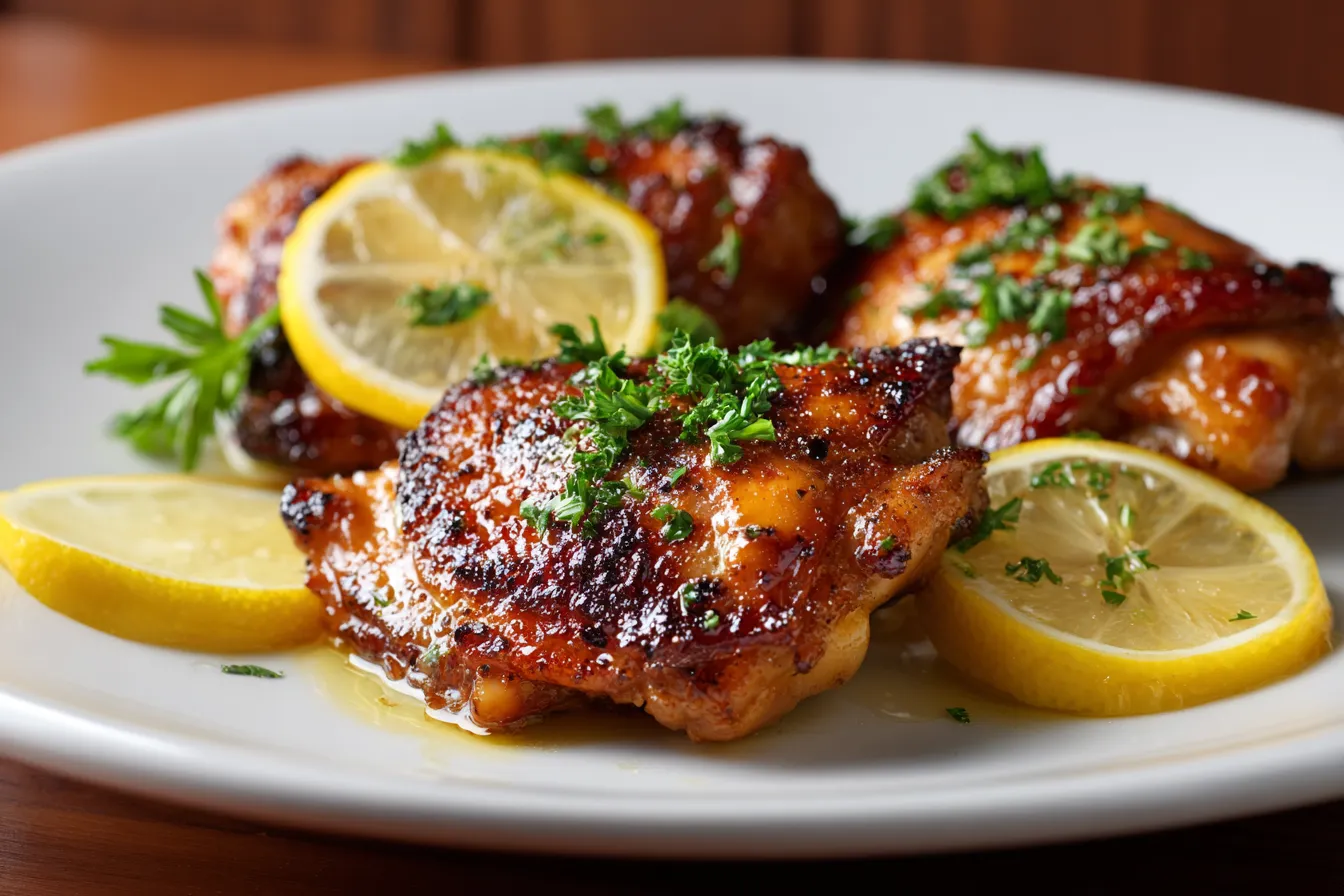 Pan-Seared Chicken Thighs with Rosemary Butter