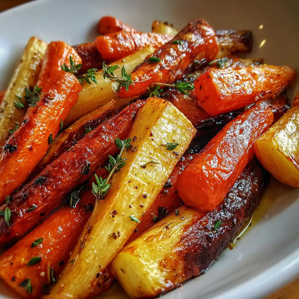 Maple-Roasted Carrots and Parsnips