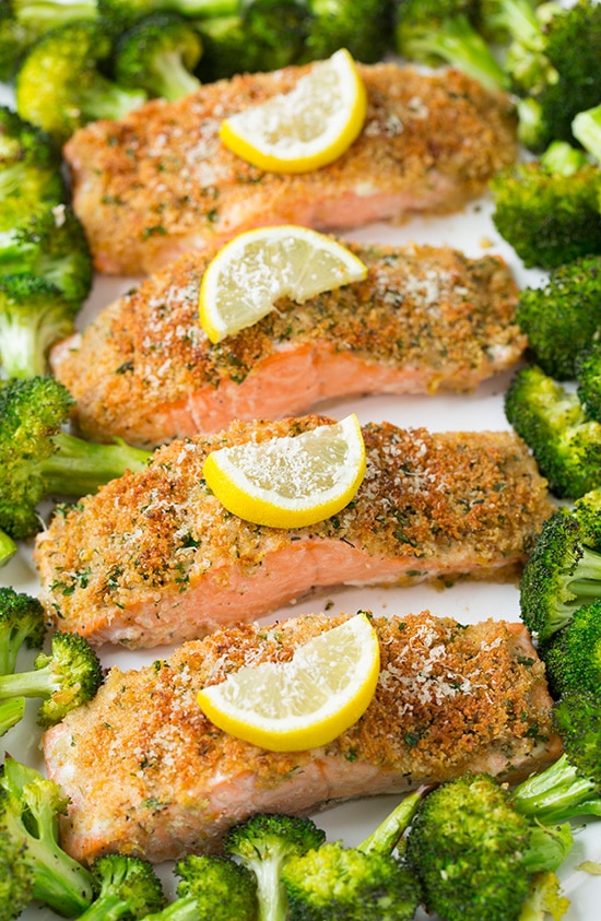 Sheet Pan Lemon-Dill Salmon with Roasted Broccoli