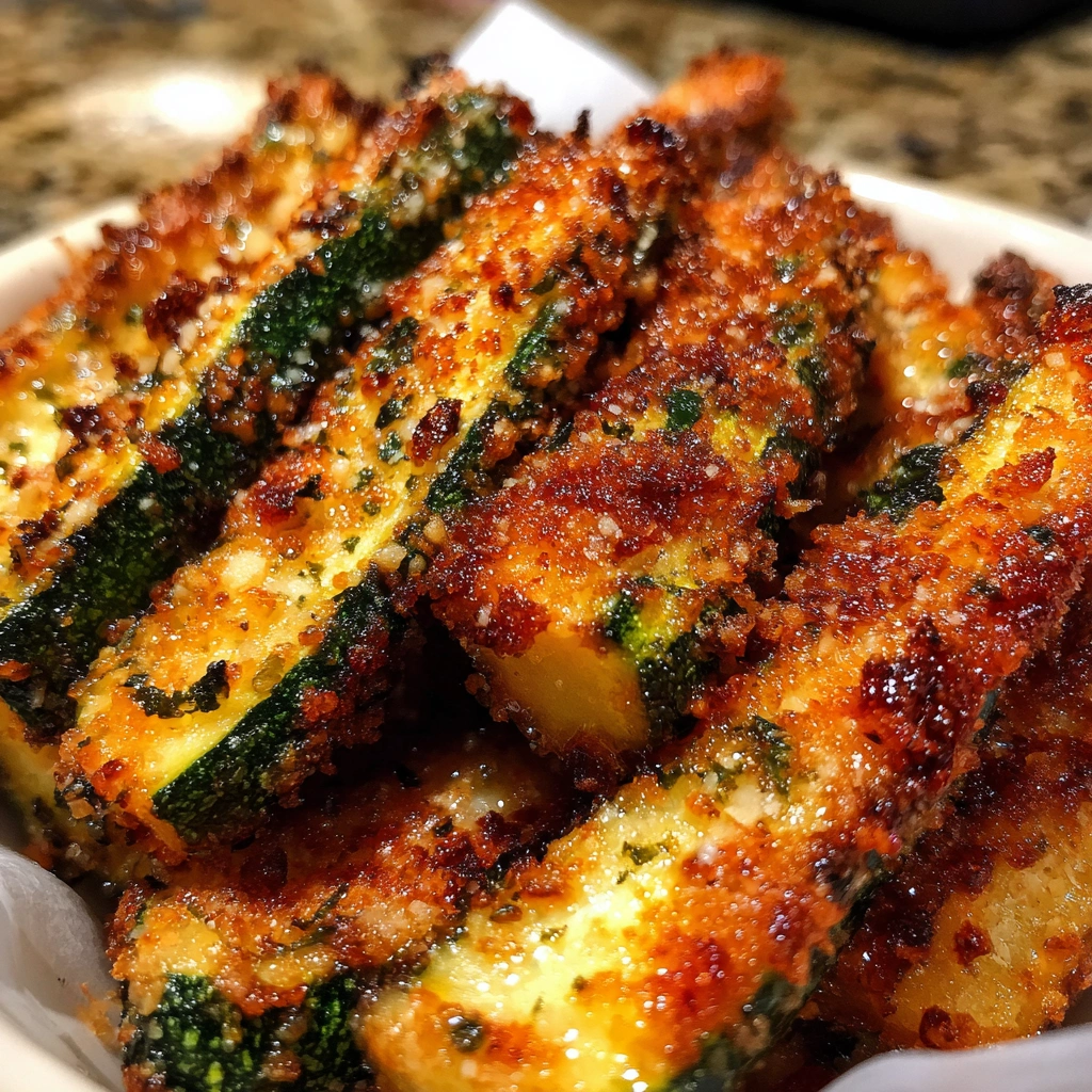 Air Fryer Zucchini Fries with Parmesan
