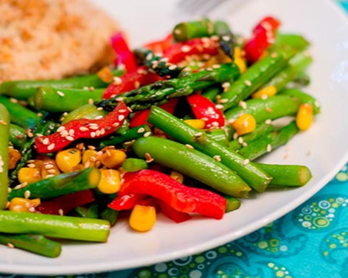 Asparagus and Pea Stir-Fry