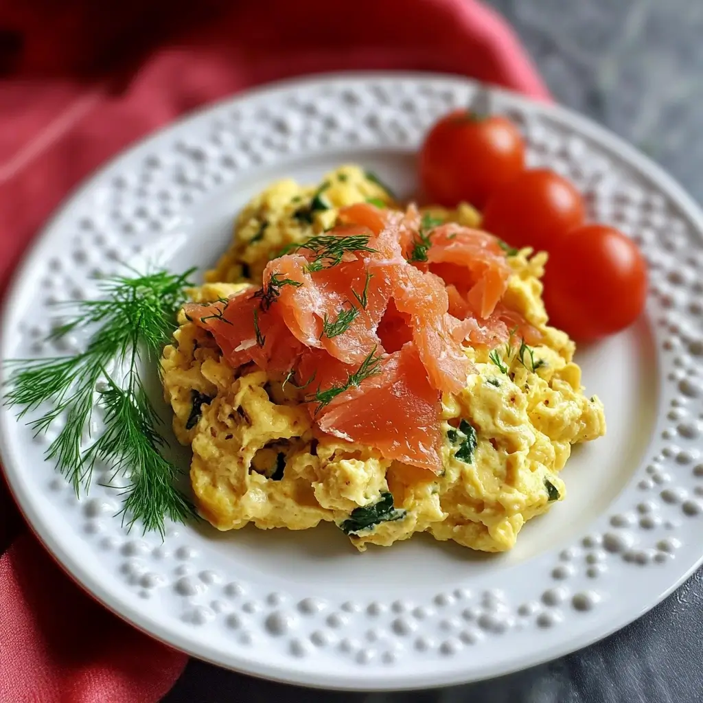 Sautéed Smoked Salmon Eggs with Dill